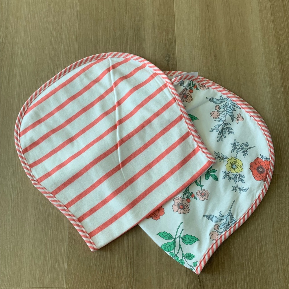 Baby girl burp rags